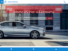 Tablet Screenshot of hondaofdecatur.com